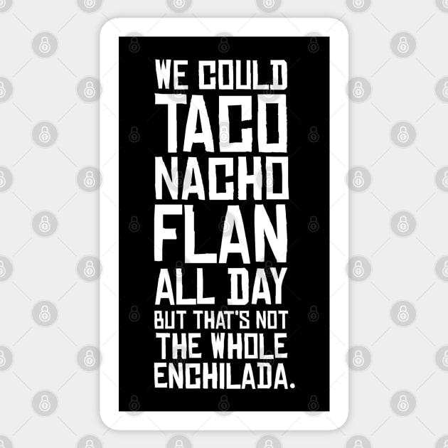 Funny Taco Tuesday Saying Onesie Sticker by HungryDinoDesign